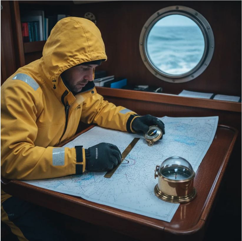 Nord géographique et nord magnétique en navigation
