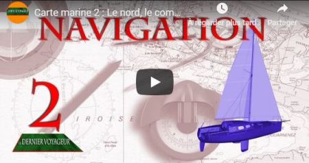 Cours de navigation : comment naviguer avec le nord, la déclinaison, le compas et  les routes ?