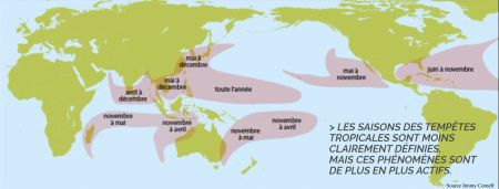 Hurricane zones to avoid when sailing around the world