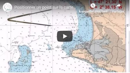 Cours de navigation : comment positionner un point sur une carte marine ?