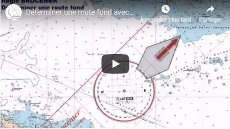 Cours de navigation : comment déterminer une route fond avec un rapporteur Breton ou rapporteur Brocemer ?