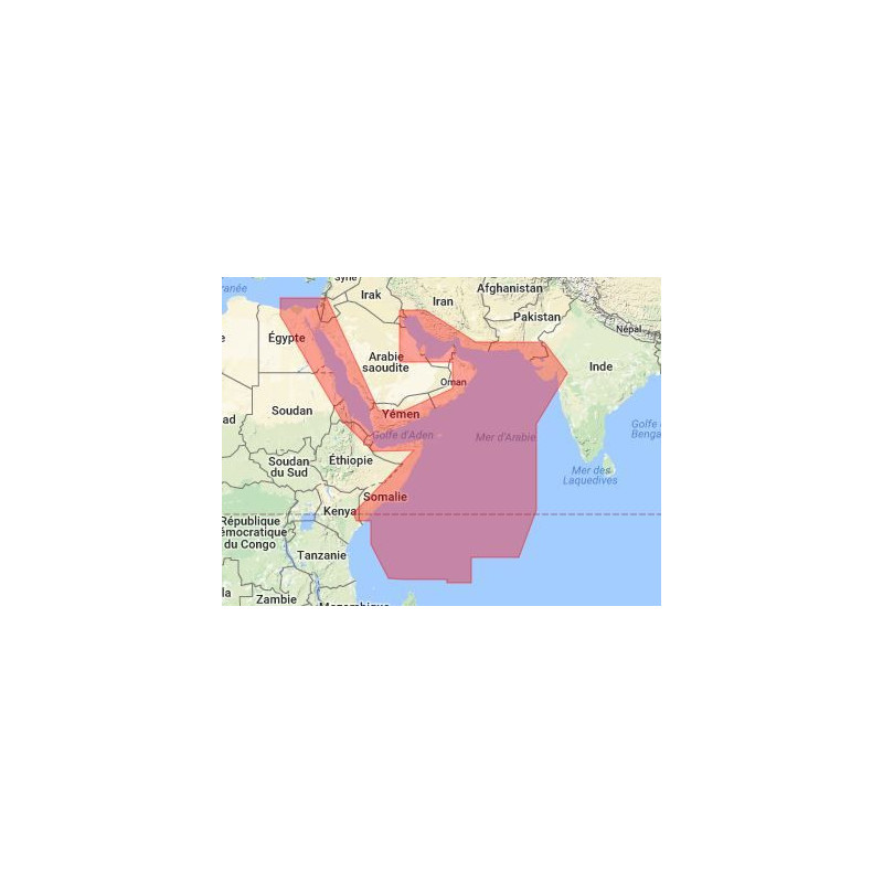 C-map M-ME-M204-MS Red sea to the gulf, Seychelles islands