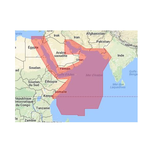 C-map M-ME-M204-MS Red sea to the gulf, Seychelles islands