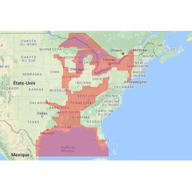 C-map M-NA-M023-MS Gulf of Mexico, great lakes and rivers