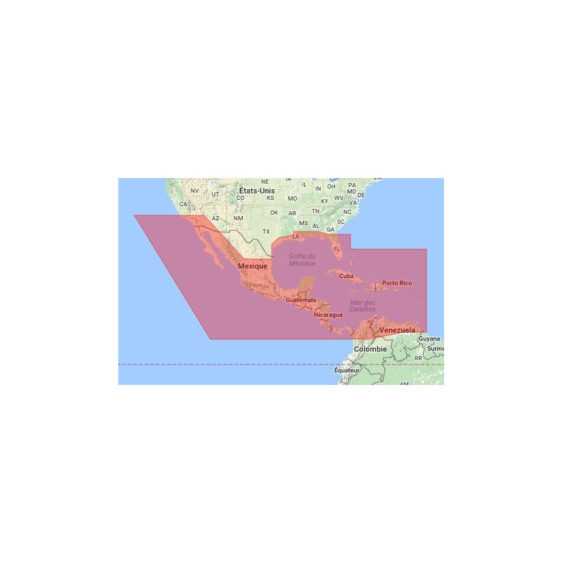 C-map M-NA-M027-MS Central America and Caribbean