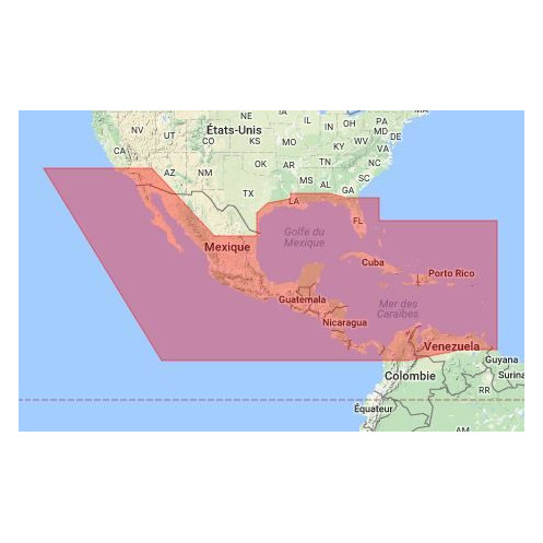 C-map M-NA-M027-MS Central America and Caribbean