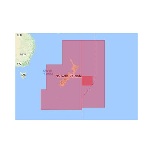 C-map M-AU-M222-MS New Zealand, Chatham island and Kermadec island