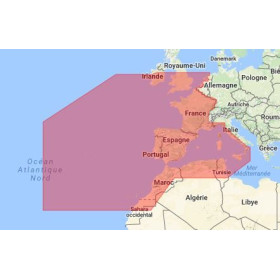 C-map M-EW-M010-MS West European coasts and west Mediterranean