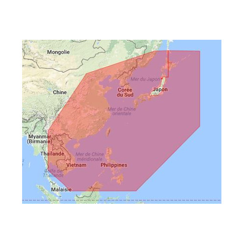 C-map M-AS-M001-MS Vietnam, China, Taiwan, Philippines, Korea, Japan