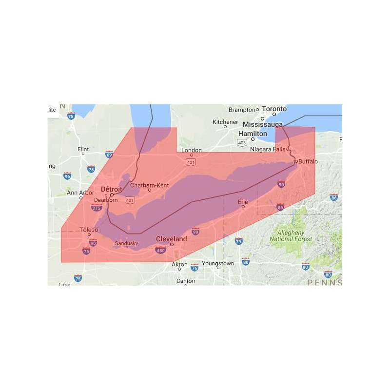 C-map M-NA-M053-MS Lake Erie and lake St Clair