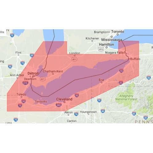 C-map M-NA-M053-MS Lake Erie and lake St Clair