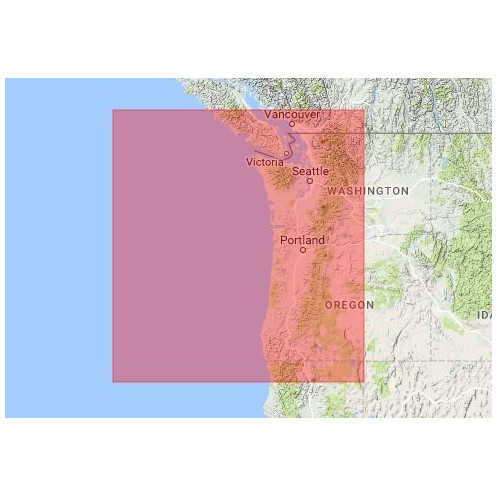 C-map M-NA-M621-MS Cape Blanco to Puget sound