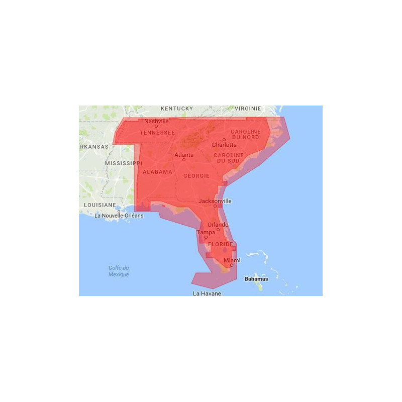 C-map M-NA-M042-MS US lakes: south east