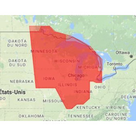 C-map M-NA-M043-MS US lakes: north central