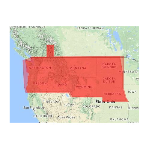 C-map M-NA-M045-MS US lakes: north west