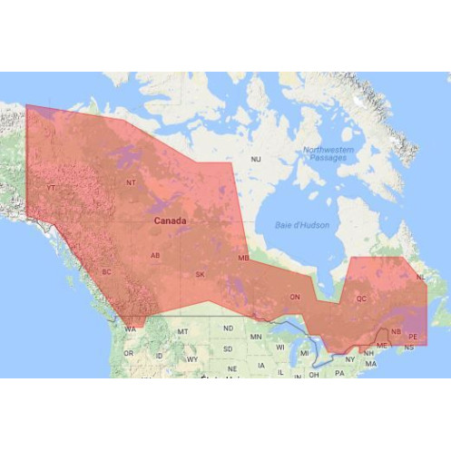 C-map M-NA-M048-MS Canadian lakes