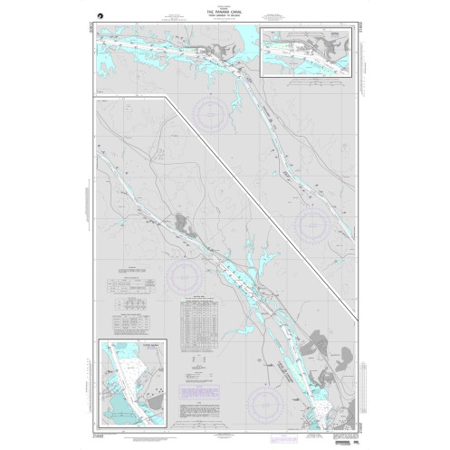 NGA - 21602 - The Panama Canal from Gamboa to Balboa (Panama) - Panels: A & B - Plans: Gamboa - Puerto Balboa