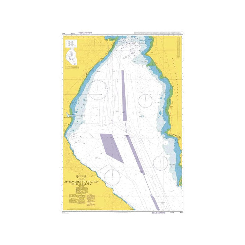 Admiralty - 2133 - Approaches to Suez Bay (Bahr al Qulzum)