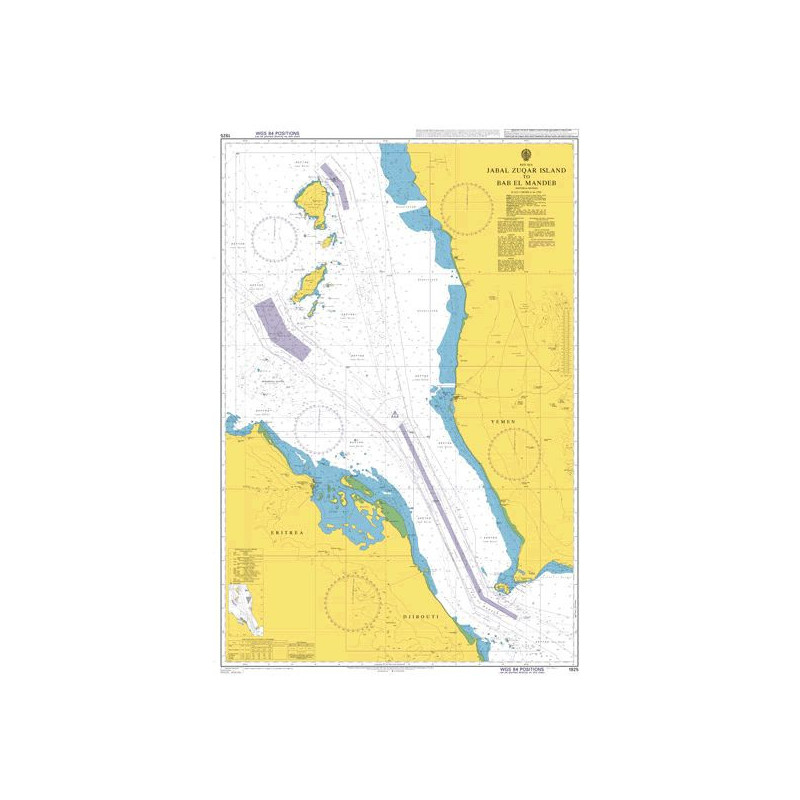 Admiralty - 1925 - Jazirat Jabal Zuqar to Bab el Mandeb