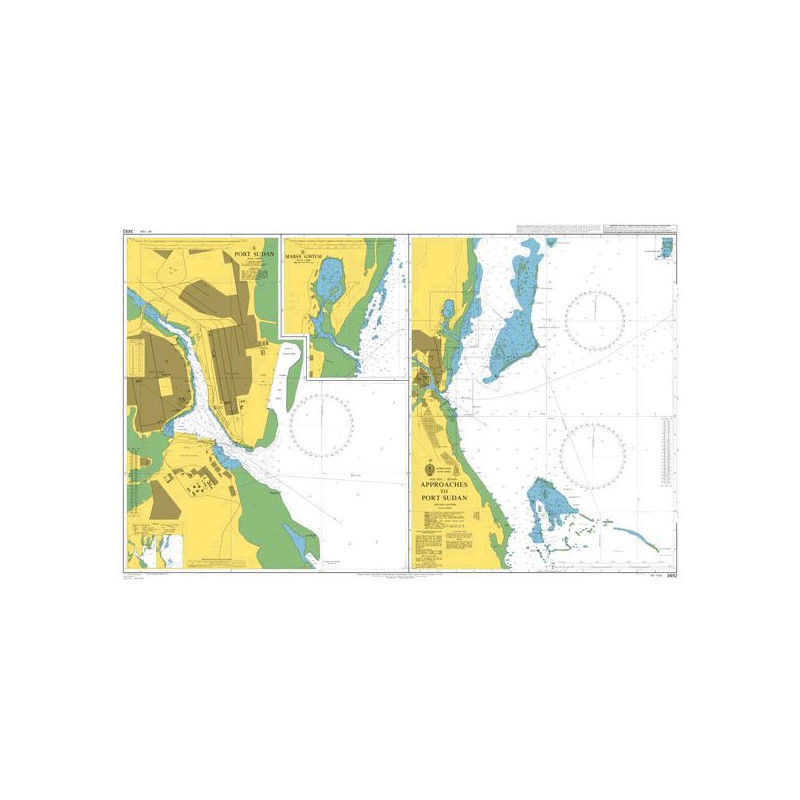 Admiralty - 3492 - Approaches to Port Sudan