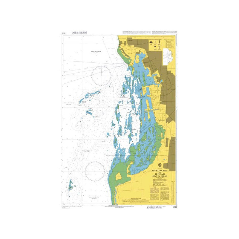 Admiralty - 2599 - Approaches to Jeddah ( Mina` al Jiddah )