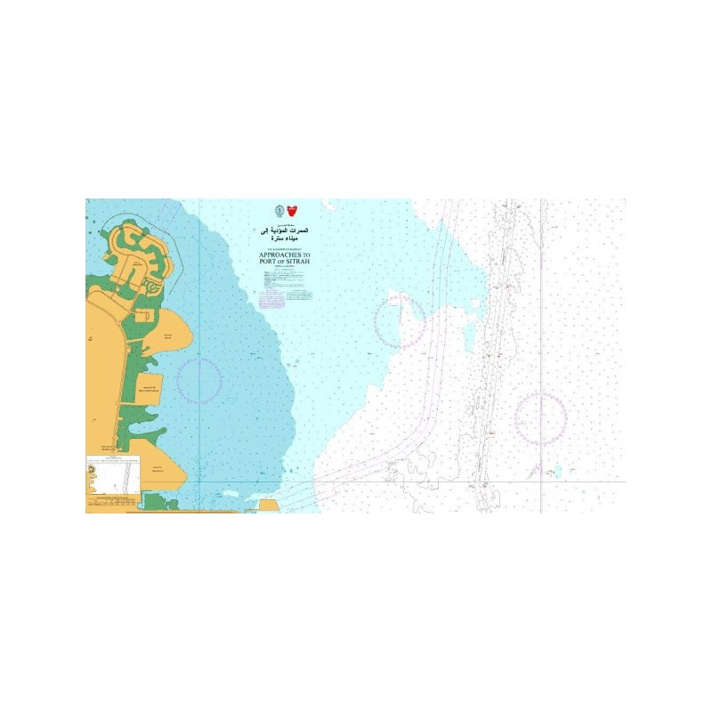 Admiralty - 3759 - Approaches to Port of Sitrah