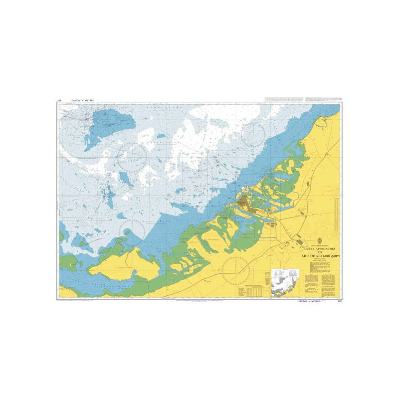 Admiralty - 3177 - Outer Approaches to Abu Dhabi ( Abu Zaby )