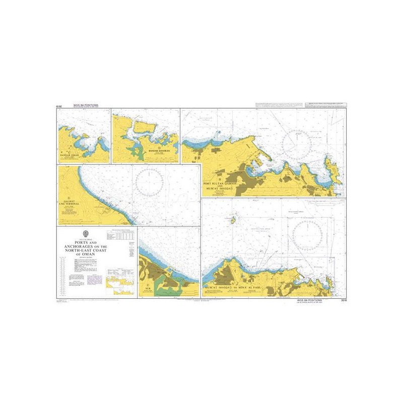 Admiralty - 3518 - Ports and Anchorages on the North-East Coast of Oman