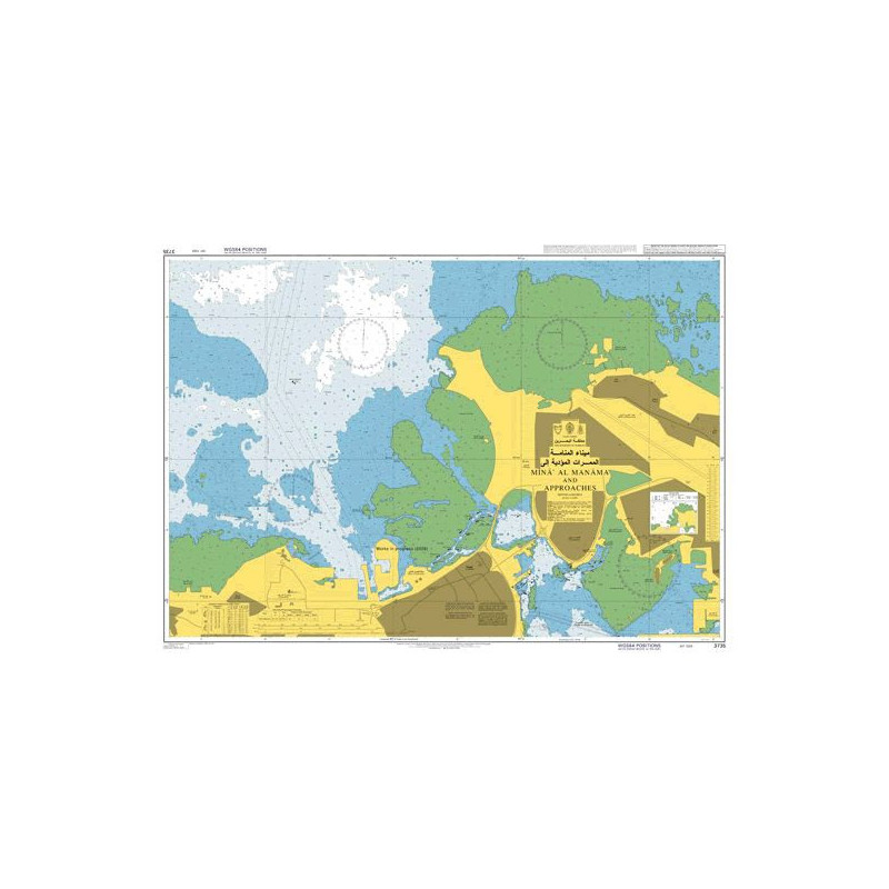 Admiralty - 3735 - Mina' Al Manamah and Approaches