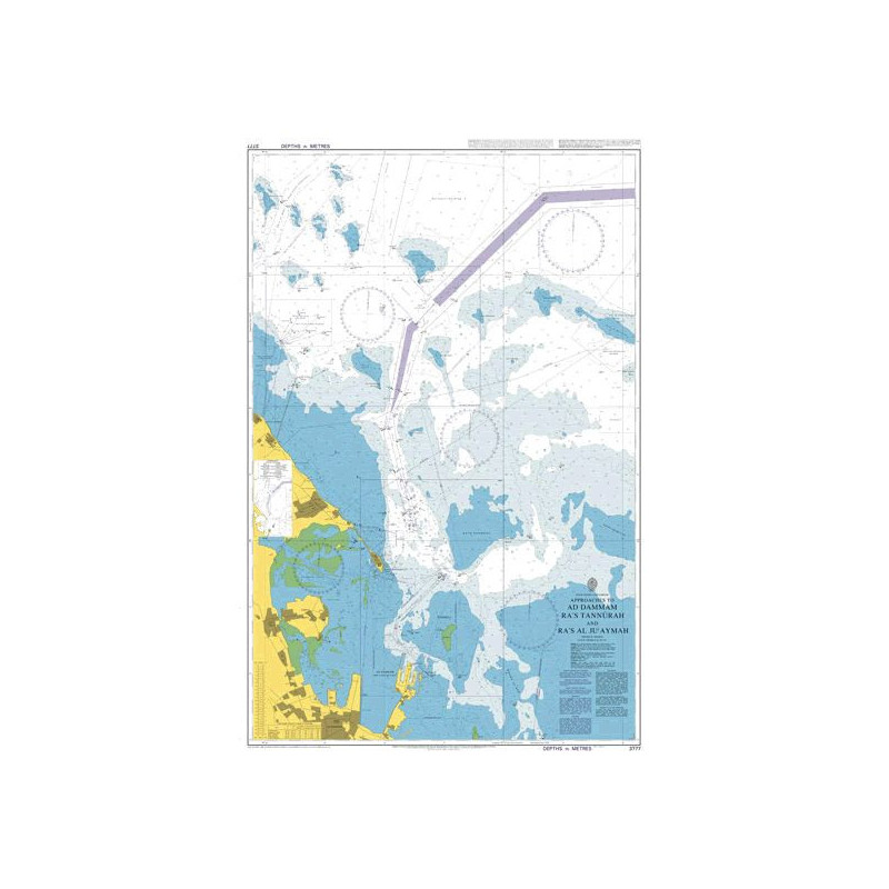 Admiralty - 3777 - Approaches to Ad Dammam Ra's Tannurah and Ra's al Ju`aymah