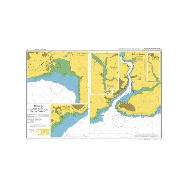 Admiralty - 31 - Harbours on the South Coast of Cornwall