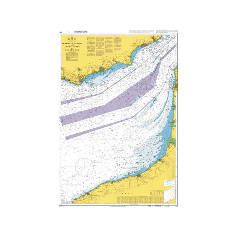 Admiralty - 2451 - Newhaven to Dover and Cap d'Antifer to Cap Gris-Nez