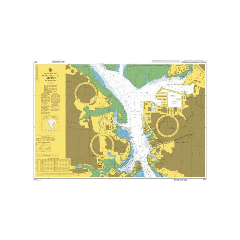 Admiralty - 2629 - Portsmouth Harbour Southern Part