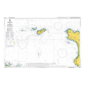 Admiralty - 3653 - Guernsey to Alderney and Adjacent Coast of France