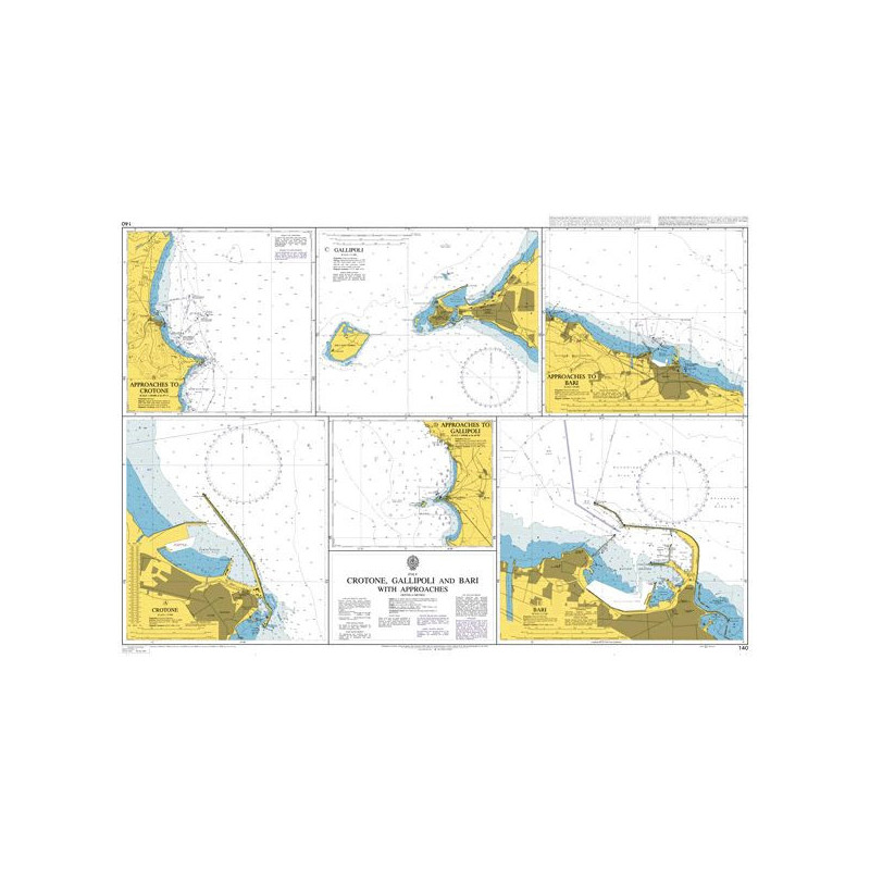 Admiralty - 140 - Crotone, Gallipoli and Bari with Approaches