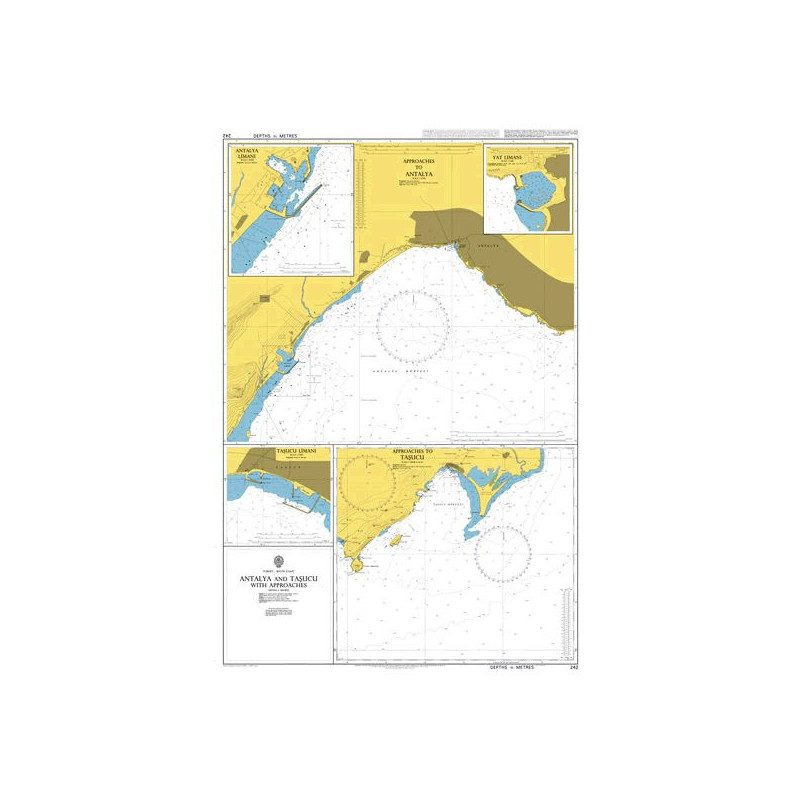 Admiralty - 242 - Antalya and Tasucu with Approaches