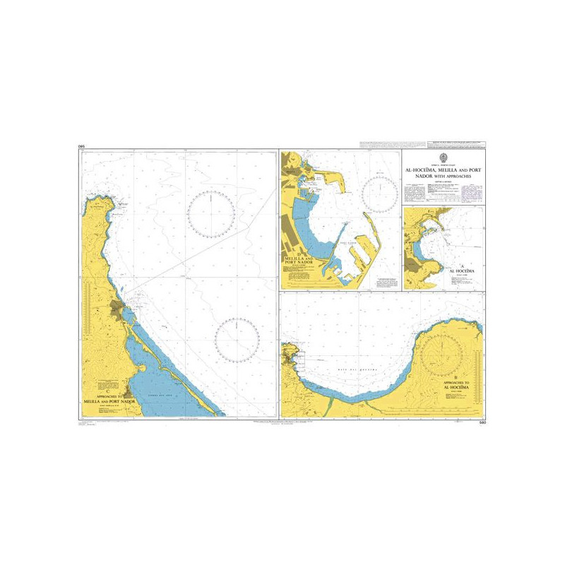 Admiralty - 580 - Al Hoceima, Melilla and Port Nador with Approaches