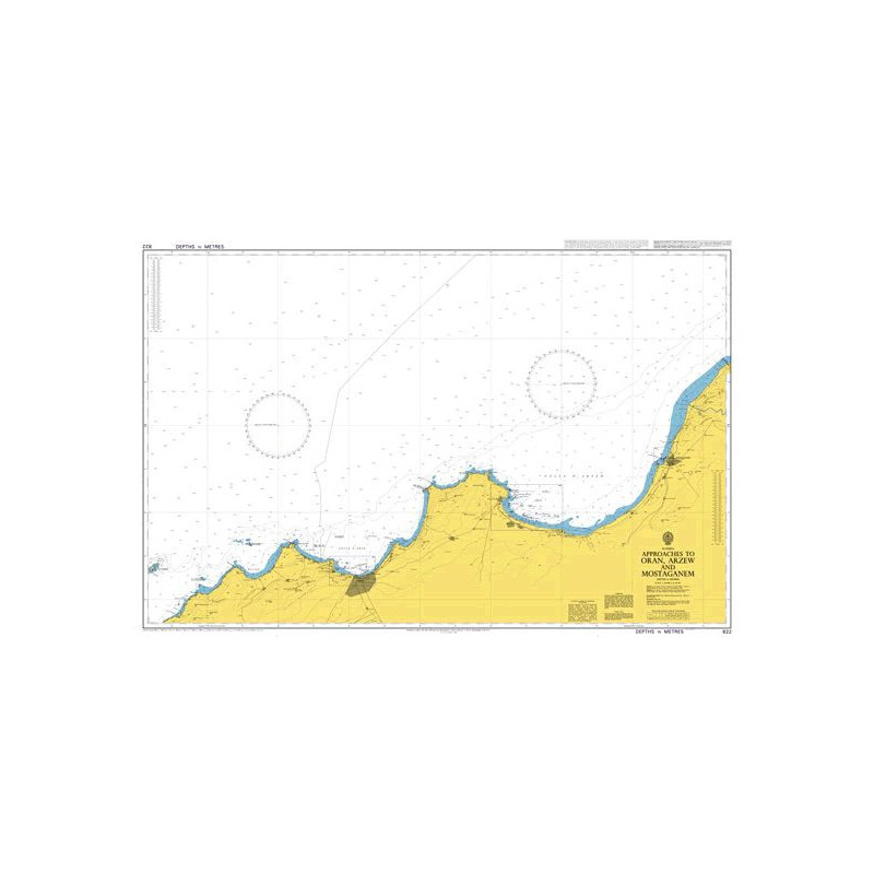 Admiralty - 822 - Approaches to Oran, Arzew and Mostaganem