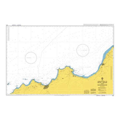 Admiralty - 822 - Approaches to Oran, Arzew and Mostaganem