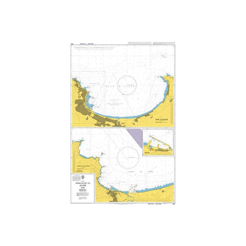 Admiralty - 855 - Approaches to Alger and Skikda