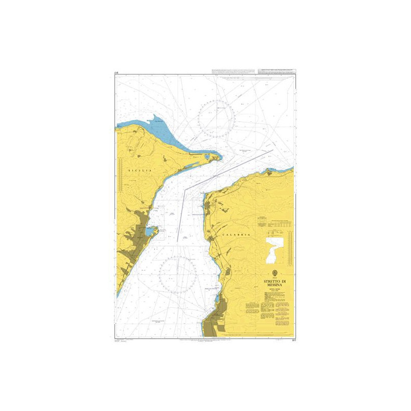 Admiralty - 917 - Stretto di Messina including Villa San Giovanni and Reggio di Calabria