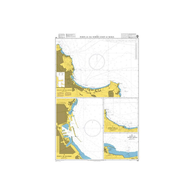 Admiralty - 963 - Ports on the North Coast of Sicilia