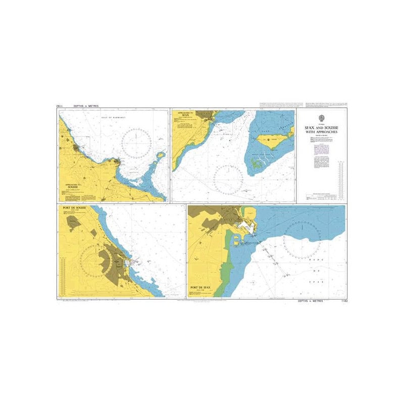 Admiralty - 1162 - Sfax and Sousse with Approaches