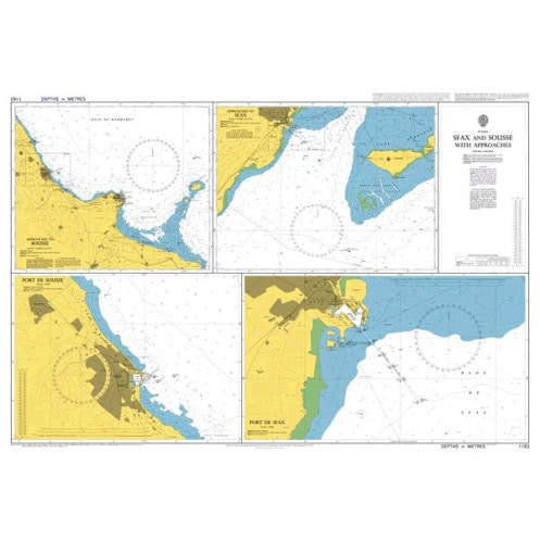 Admiralty - 1162 - Sfax and Sousse with Approaches