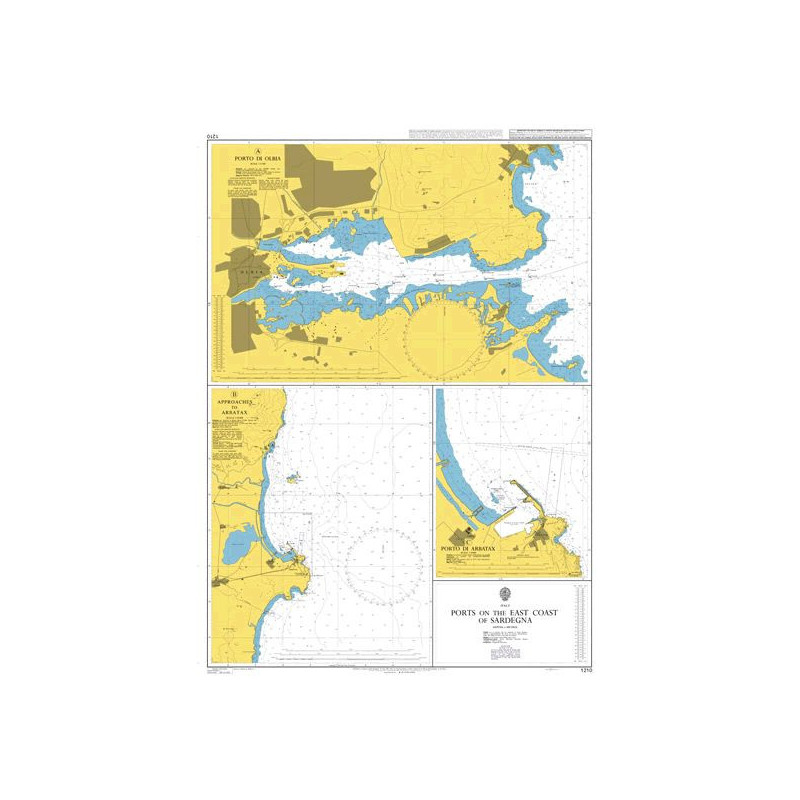 Admiralty - 1210 - Ports on the East Coast of Sardegna