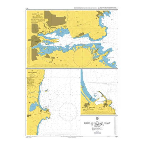 Admiralty - 1210 - Ports on the East Coast of Sardegna