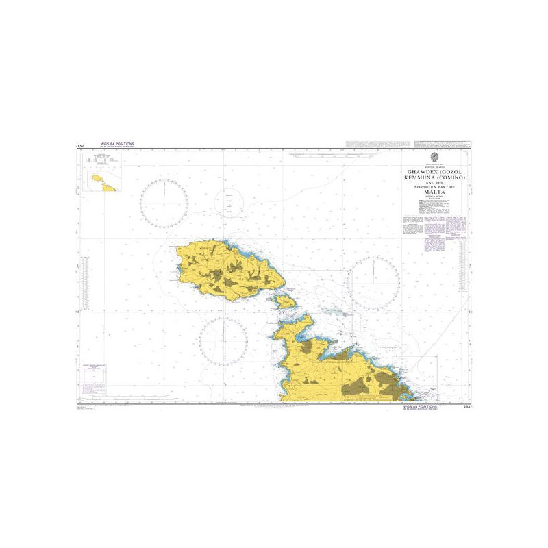 Admiralty - 2537 - Ghawdex (Gozo)- Kemmuna (Comino) and the Northern Part of Malta