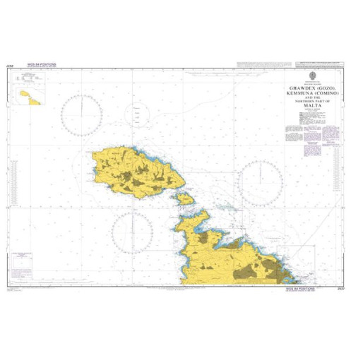 Admiralty - 2537 - Ghawdex (Gozo)- Kemmuna (Comino) and the Northern Part of Malta