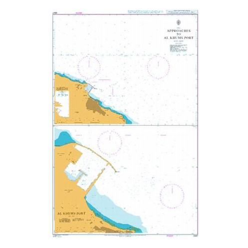 Admiralty - 3347 - Approaches to Al Khums Port