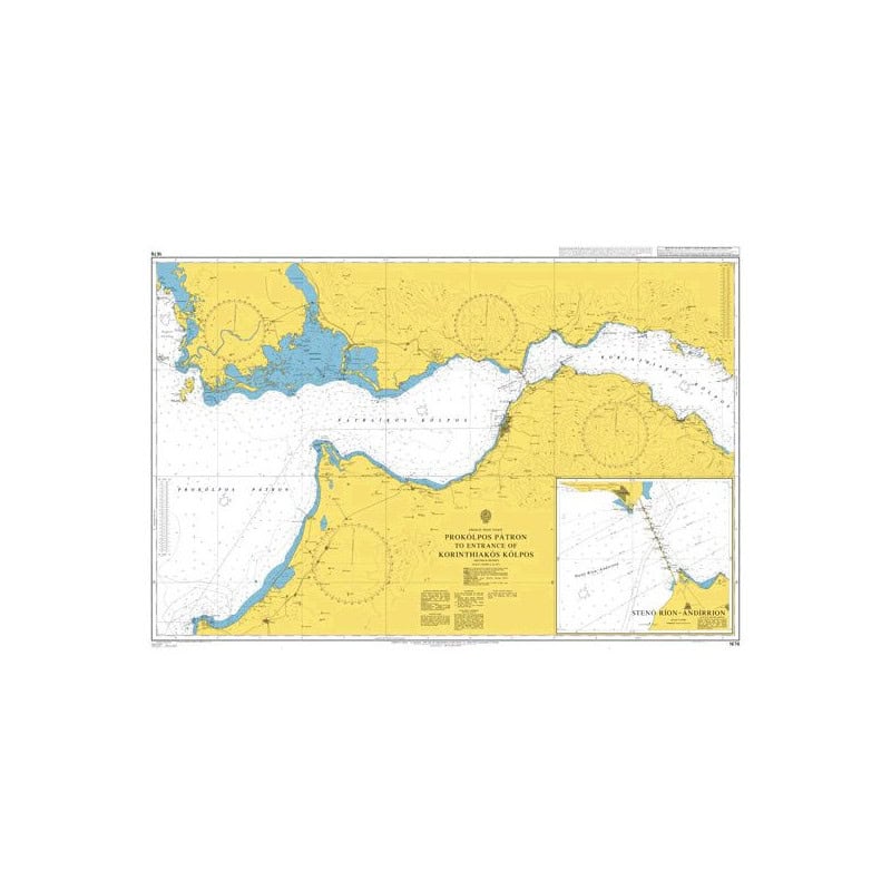 Admiralty - 1676 - Patraikos Kolpos and Approaches and Western Part of Korinthiakos Kolpos